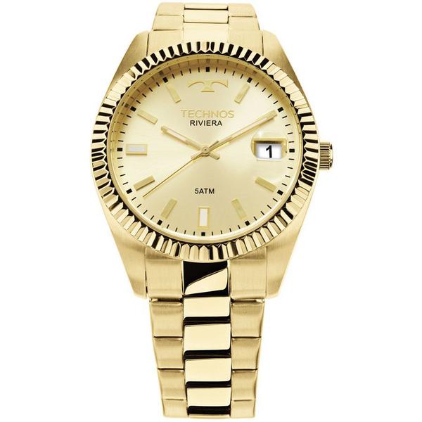 Relógio Technos Dourado Feminino Classic Riviera 2415CH/4X