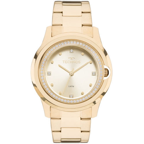 Relógio Technos Dourado Feminino Crystal 2035mlh/4x