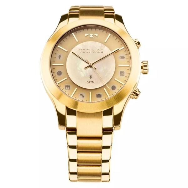 Relógio Technos Dourado Feminino Elegance Connect 753ae/4x