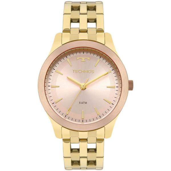 Relógio Technos Dourado Feminino Elegance Dress 2035mpm/5t