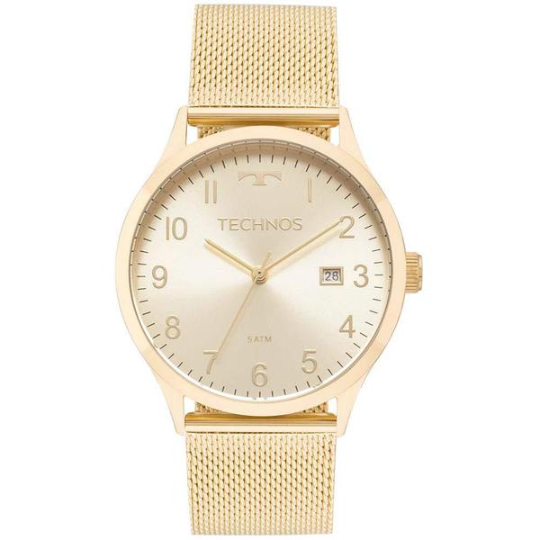 Relógio Technos Dourado Feminino Elegance Dress 2115mnk/4x