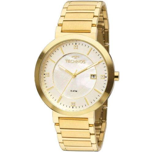 Relógio Technos Dourado Feminino Elegance St Moritz 2115ktl/4b