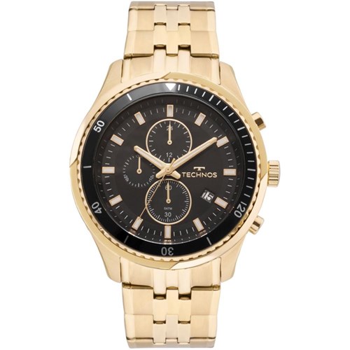 Relógio Technos Dourado Masculino Skymaster Js15fe/4P