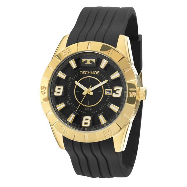 Relógio Technos Dourado/Preto Masculino Performance Racer 2115kza/8p