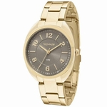 Relógio Technos Elegance 2035MCF/4C feminino dourado mostrador grafite