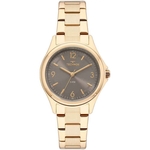 Relógio Technos Elegance Boutique 2035MNI/4C feminino dourado mostrador cinza