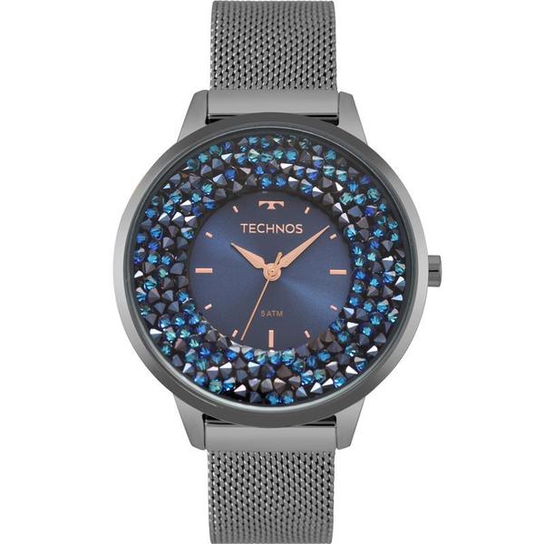 Relógio Technos Elegance Crystal Grafite Feminino 2035MQC/5A