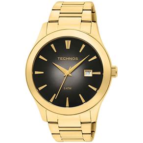 Relógio Technos Elegance Feminino 2315ZT/4P. Caixa e Pulseira em Aço Dourado, Resistente à Água 50M