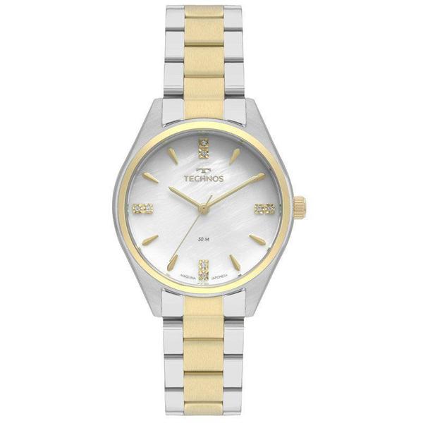 Relógio Technos Feminino Aço Prata e Dourado - 2036MKS/5B