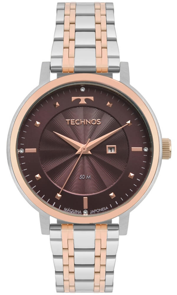 Relógio Technos Feminino Bicolor Trend 2015cct/5g