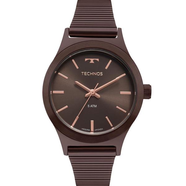 Relógio Technos Feminino Chocolate Elegance 2035MQH/4M