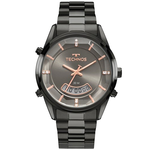 Relógio Technos Feminino Classic Analógico/Digital Cinza T200AK4C