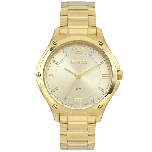 Relógio Technos Feminino Classic Analógico Dourado 2036MLE4X