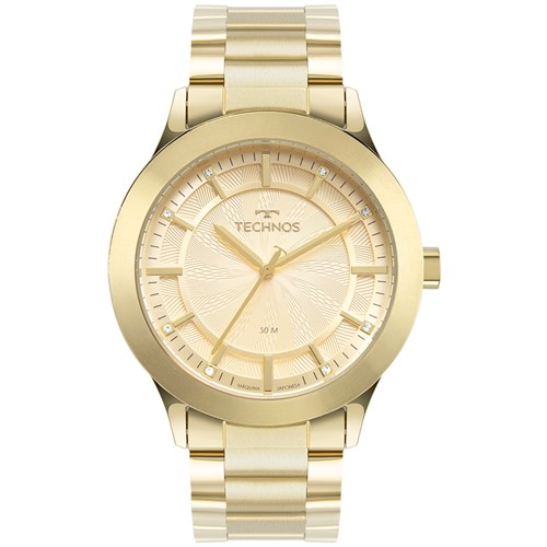 Relógio Technos Feminino Classic Analógico Dourado 2036MMX1X