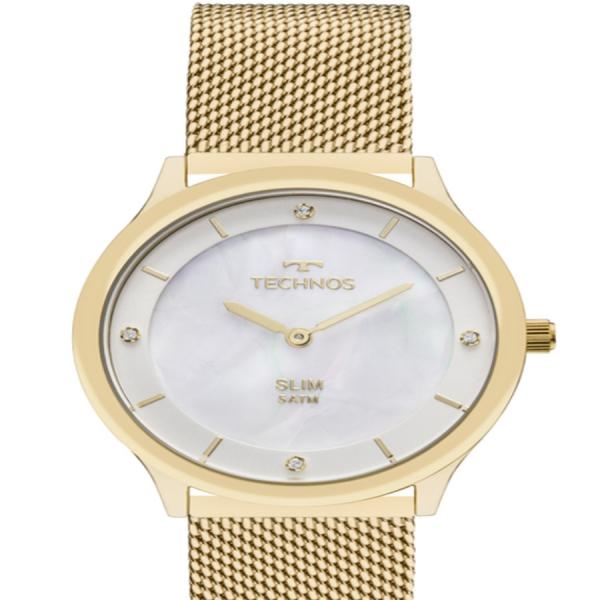 Relógio Technos Feminino Clássico Slim Dourado GL20HH/1B