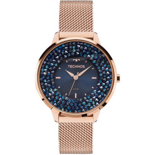 Relógio Technos Feminino Crystal 2035mle/4a Rose Gold