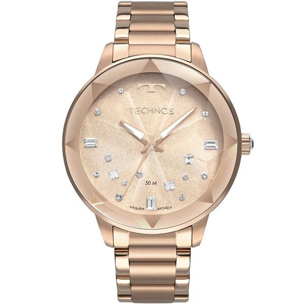 Relógio Technos Feminino Crystal Analógico Rosé 2039CG4J