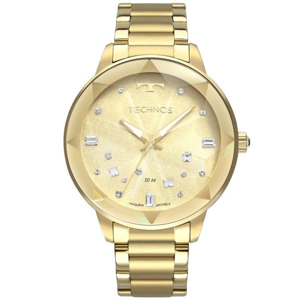 Relógio Technos Feminino Crystal Dourado 2039CE4X