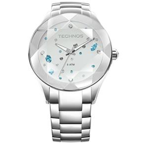 Relógio Technos Feminino Crystal Elegance 2039av/1k Prata