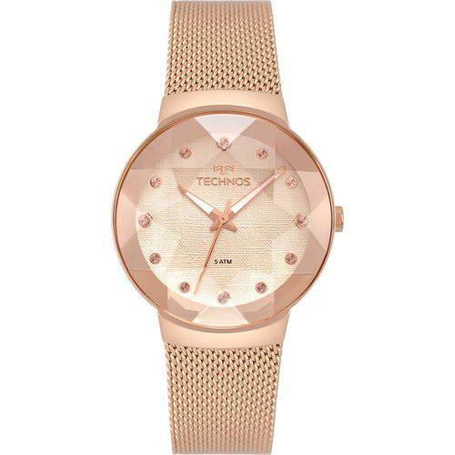 Relógio Technos Feminino Crystal Rosé 2035mpx/5t