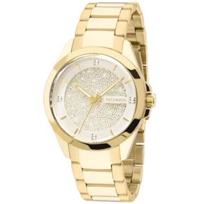 Relógio Technos Feminino Crystal Swarowski 203aaa/4k Dourado