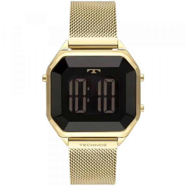 Relógio Technos Feminino Digital Dourado Crystal BJ3851AJ/4P