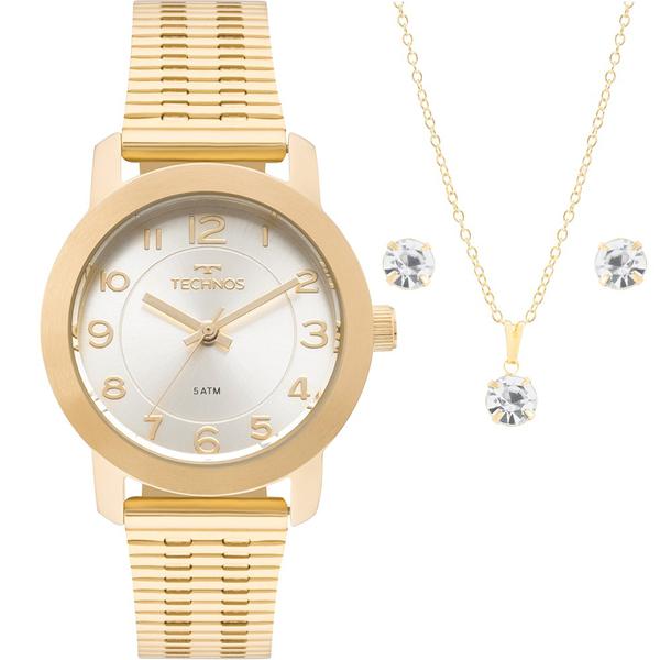 Relógio Technos Feminino Dourado Elegance 2035MLR/4B