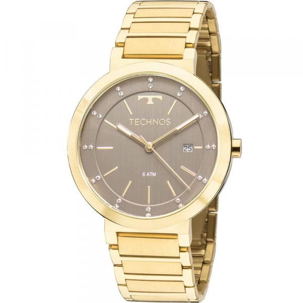 Relógio Technos Feminino Dourado Elegance 2115KTL/4M Analógico 5 Atm Cristal Mineral