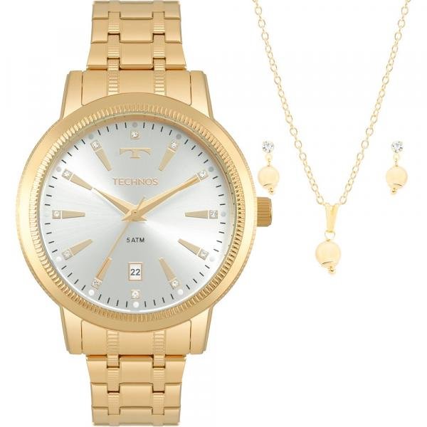 Relógio Technos Feminino Dourado Elegance 2115MRS/4K