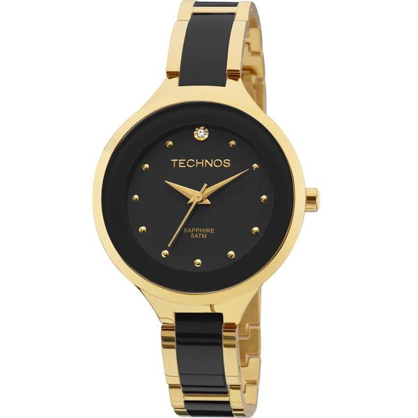 Relógio Technos Feminino Dourado Elegance Ceramic 2035LYW/4P