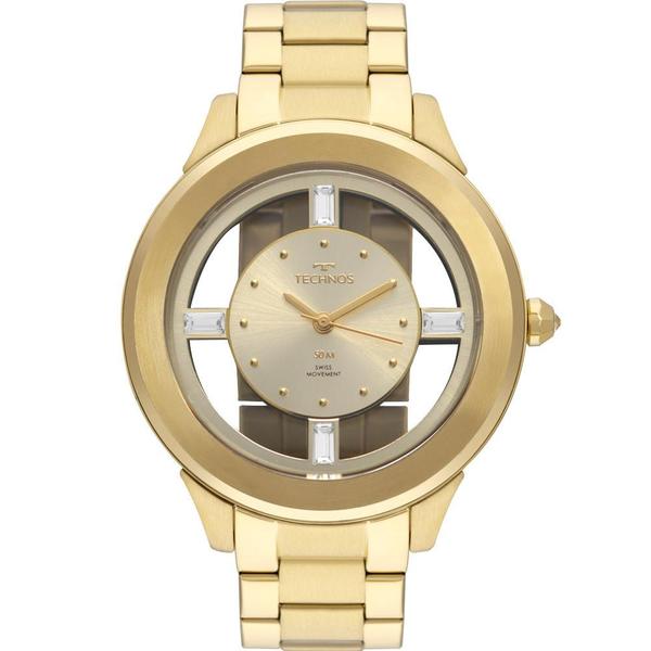 Relógio Technos Feminino Dourado Elegance F03101AA/4D