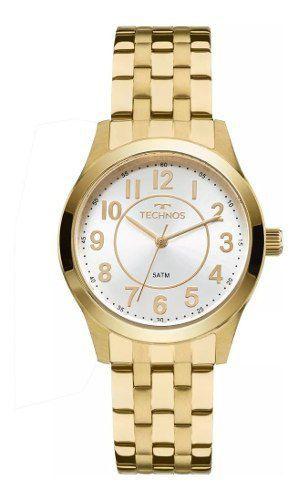 Relogio Technos Feminino Dourado Pequeno a Prova Dagua 2035mjd/4k