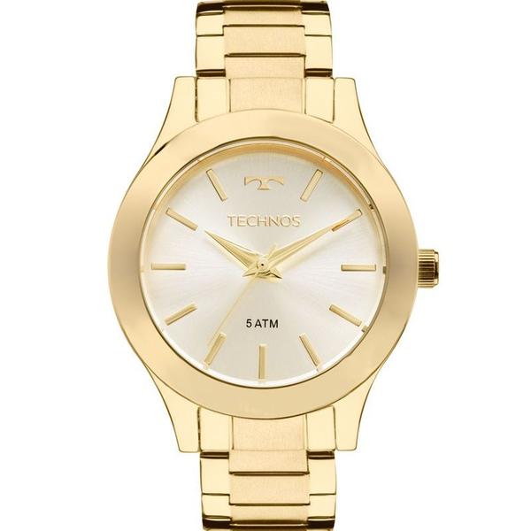 Relogio Technos Feminino Dourado Pequeno Aço Inox 2035MKQ/4X