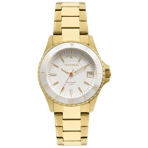 Relógio Technos Feminino Dourado Skydiver 2115mml/4b