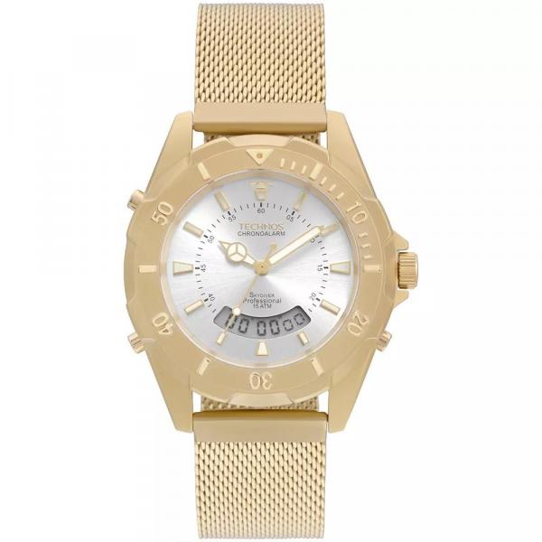 Relógio Technos Feminino Dourado Skydiver Elegance T205jf/4k