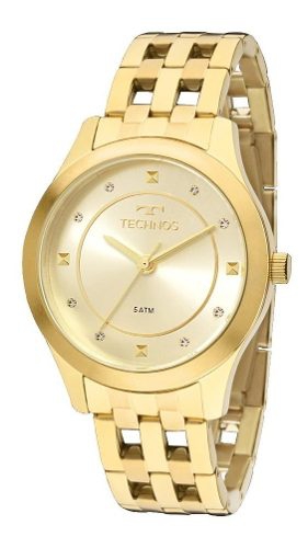 Relogio Technos Feminino Dourado Trend Analogico a Prova Dagua 2036mfb/4x