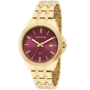 Relógio Technos Feminino Elegance 2115krx/4t Roxo Dourado