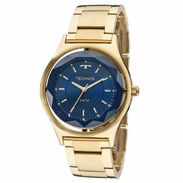 Relógio Technos Dourado Feminino Elegance Crystal 2035mic/4a