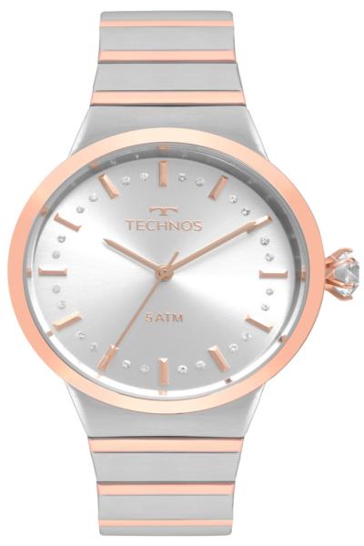Relógio Technos Feminino Elegance Crystal Bicolor 2036MJV/5K