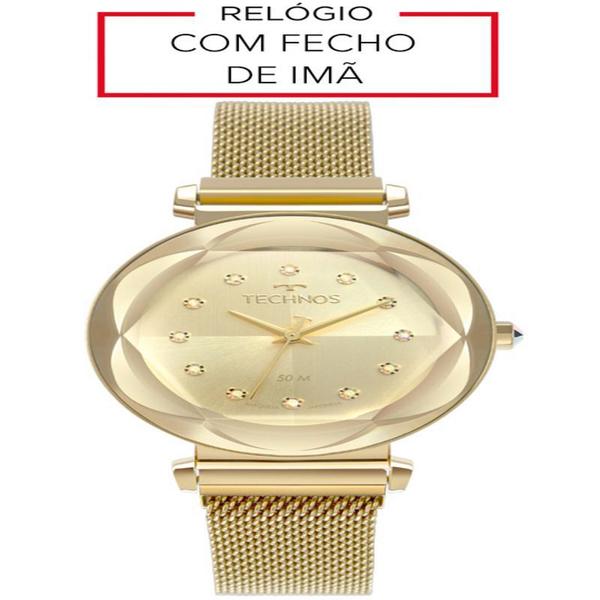 Relógio Technos Feminino Elegance Crystal Dourado 2035MRZ/4X