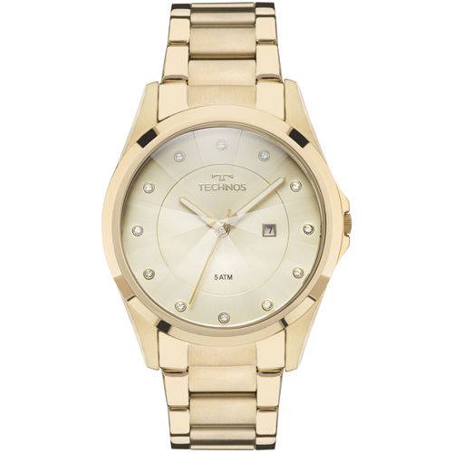 Relógio Technos Feminino Elegance Crystal Dourado - Gn10as/4x