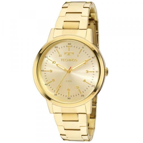 Relógio Technos Feminino Elegance Dress Dourado 2035mfn/4d