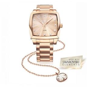 Relógio Technos Feminino Elegance Swarovski com Colar 2036llx/4t