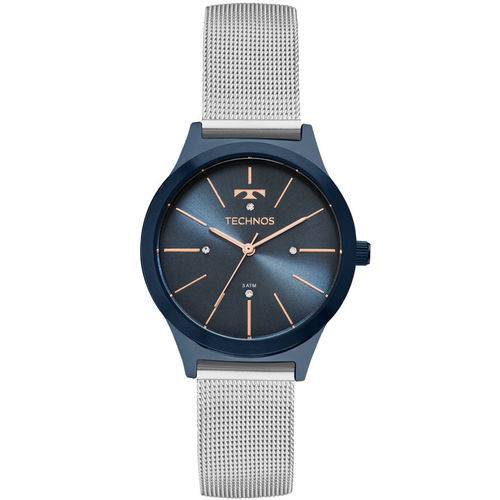 Relogio Technos Feminino Fashion 2039bo/4a Azul Pequeno