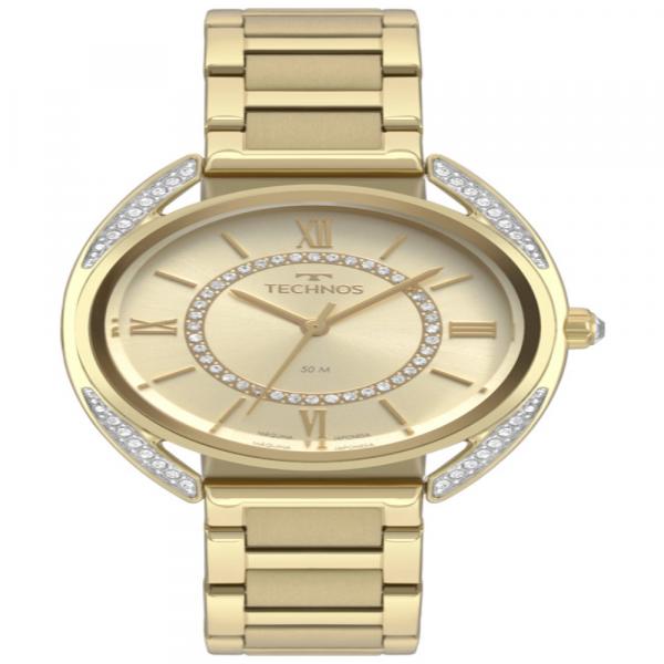 Relógio Technos Feminino Fashion Elegance Crystal Dourado 2035MRD/4X