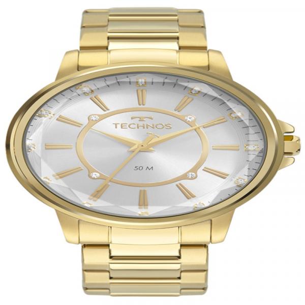 Relógio Technos Feminino Fashion Elegance Crystal Dourado 2039CK/4K