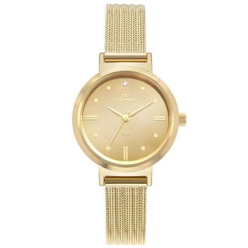 Relógio Technos Feminino Fashion Elegance Dourado 2036Mlr/4D