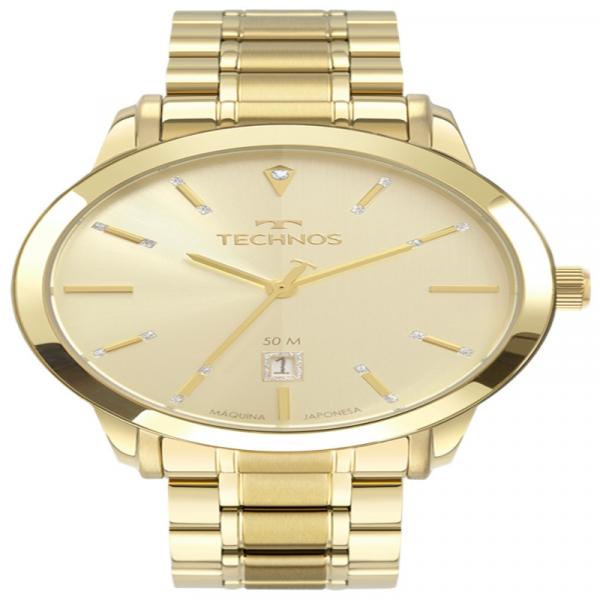 Relógio Technos Feminino Fashion Elegance Dress Dourado 2115Mux/4X