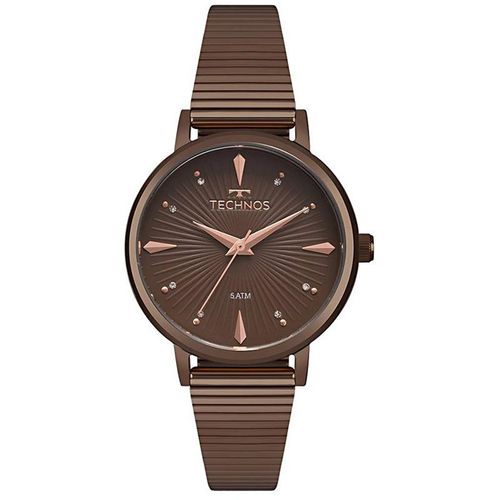 Relogio Technos Feminino Marron Fashion – 2036MJY-4M