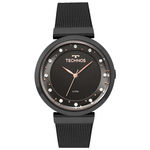 Relógio Technos Feminino Preto Swarovski 2035mmy/4p